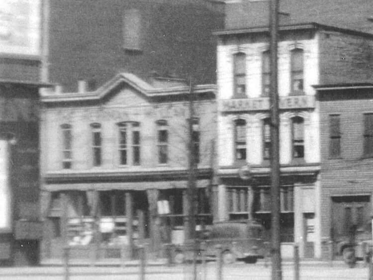 Former Cleveland safety director, crime fighter and Prohibition enforcer Eliot Ness probably drank at Market Tavern, as shown here in the old days.